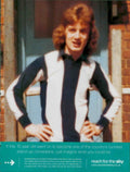 Striped Man Sky Vintage Retro Advert Poster A4 Photo Print