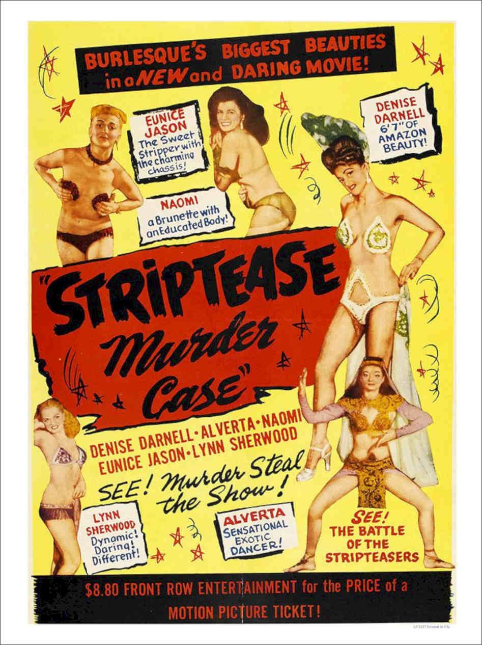 Striptease Murder Case Movie Poster Vintage Retro Advert Poster A4 Photo Print