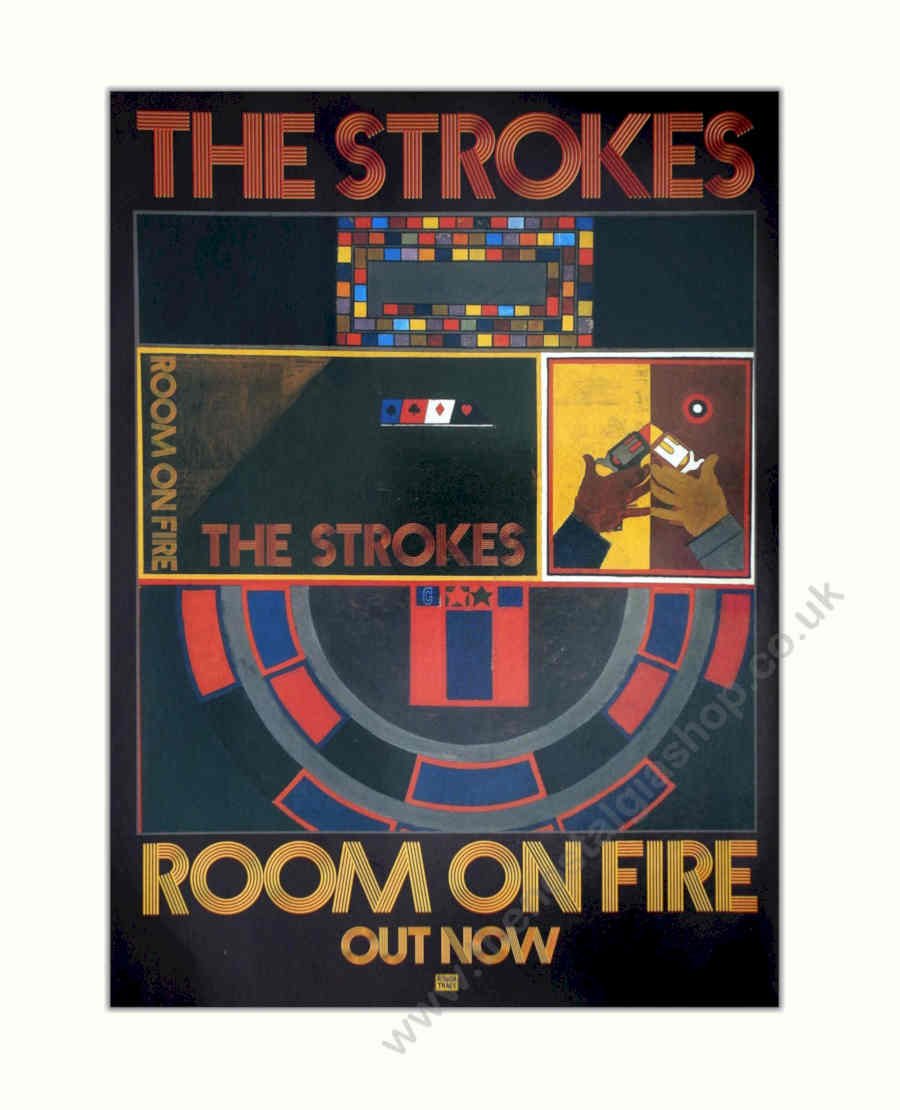 Strokes Room Fire Vintage Retro Advert Poster A4 Photo Print 2