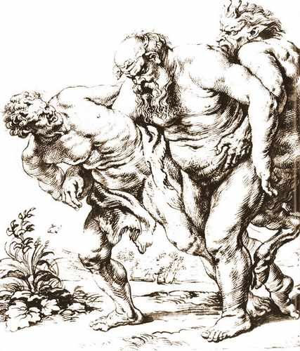 Strong Or Bacchus And Satire 1616 A4 Photo Print