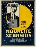 Strongs Book of Designs 1917 Moonlight Xcursion A4 Photo Print