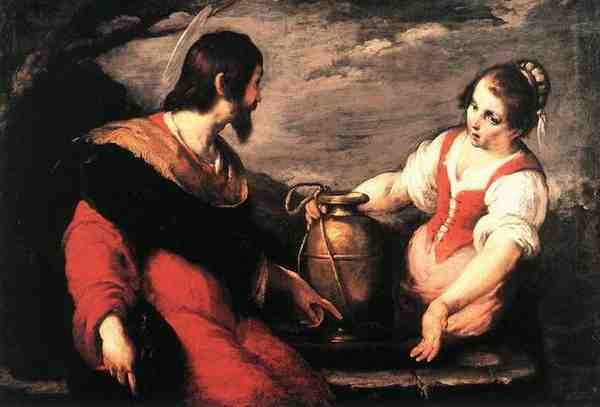 Strozzi Bernardo Christ And The Samaritan Woman A4 Photo Print