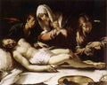 Strozzi Bernardo Lamentation Over The Dead Christ A4 Photo Print