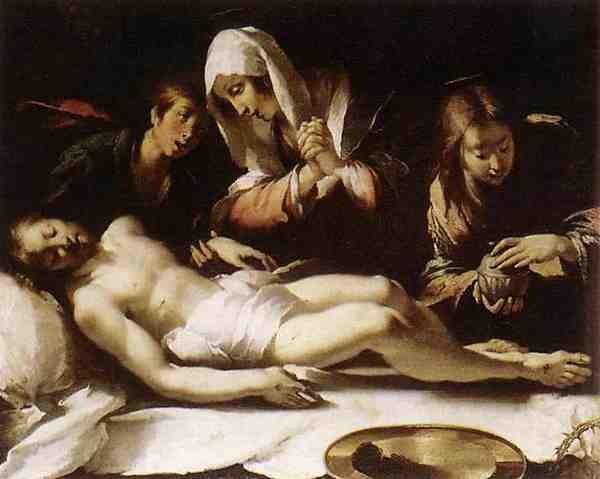 Strozzi Bernardo Lamentation Over The Dead Christ A4 Photo Print