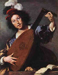 Strozzi Bernardo Lute Player A4 Photo Print