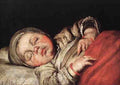 Strozzi Bernardo Sleeping Child A4 Photo Print