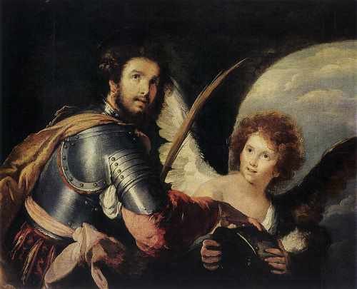 Strozzi Bernardo St Maurice And The Angel A4 Photo Print