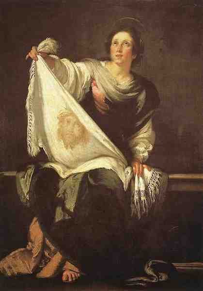 Strozzi Bernardo St Veronica A4 Photo Print