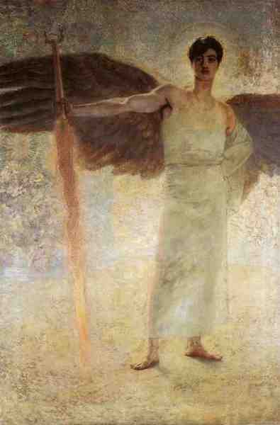Stuck Edward Von Angel With The Flaming Sword A4 Photo Print