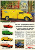Studebaker Trucks Vintage 1940s Vintage Retro Advert Poster