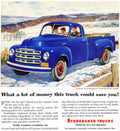 Studebaker Winter Truck 1930s Vintage Retro Advert Poster