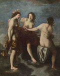 Studio of Francesco Furini The Three Graces A4 Photo Print