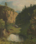 Studio of Gustave Courbet The Pool A4 Photo Print