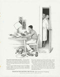 Study Boy Insurance 1950s Vintage Retro Advert Poster