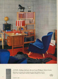 Study Desk Books 1950s Vintage Retro Advert Poster
