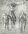 Study For Christ On The Cross With Mourners A4 Photo Print