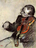 Study Of Violinist Degas A4 Photo Print