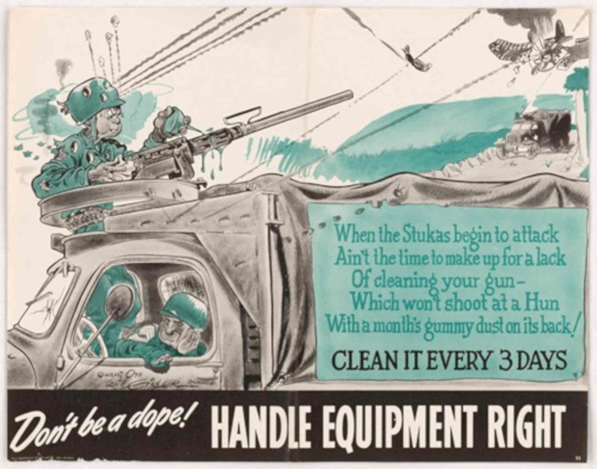 Stuka Soldiers Battle American World War II Advert Poster