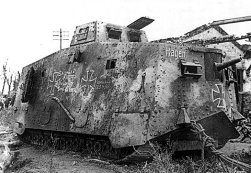 Sturmpanzerwagen A7v 3 A4 Photo Print