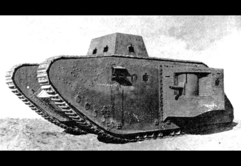 Sturmpanzerwagen A7vu Prototype Combat Tank German Empire A4 Photo Print