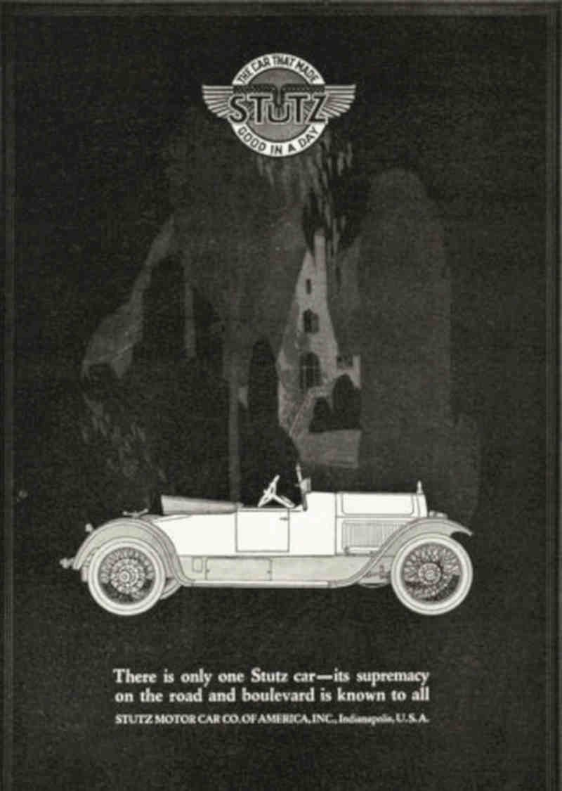Stutz Bearcat Vintage Vintage Retro Advert Poster A4 Photo Print