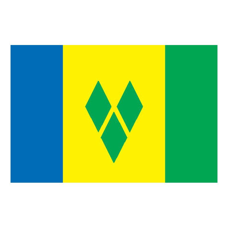Stvincent Flag N1828 A4 Photo Print
