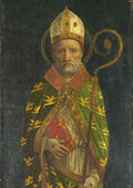 Style of Ambrogio Bergognone Saint Ambrose crop A4 Photo Print