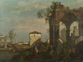 Style of Bernardo Bellotto A Caprice Landscape with Ruins A4 Photo Print