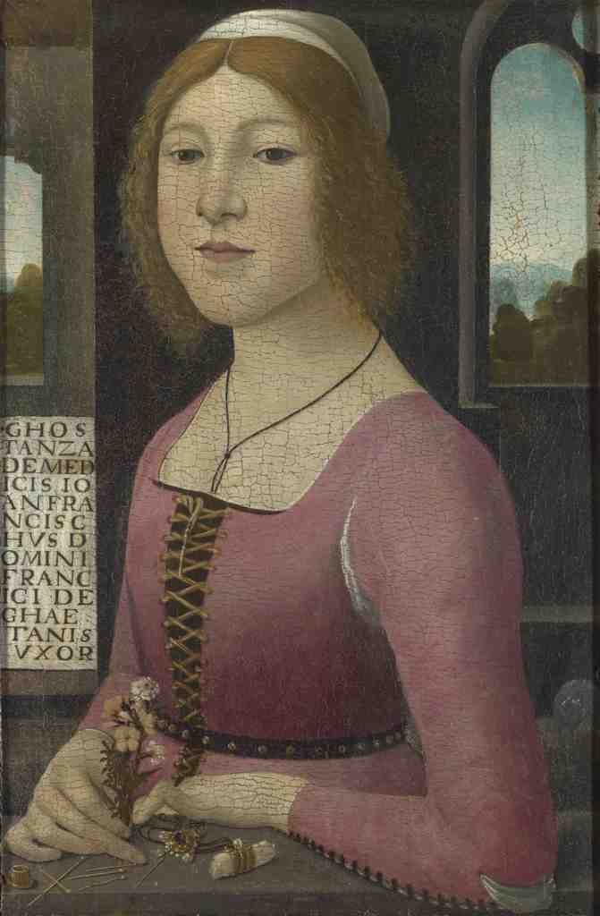 Style of Domenico Ghirlandaio Costanza Caetani A4 Photo Print