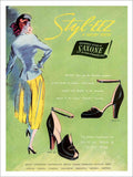 Styleez Shoes 1950s Vintage Retro Advert Poster A4 Photo Print