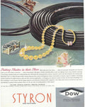 Styron Cable Jewelry 1950s Vintage Retro Advert Poster