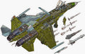 Su 30 cutaway A4 Photo Print