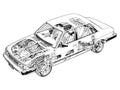 Subaru Leone cutaway A4 Photo Print