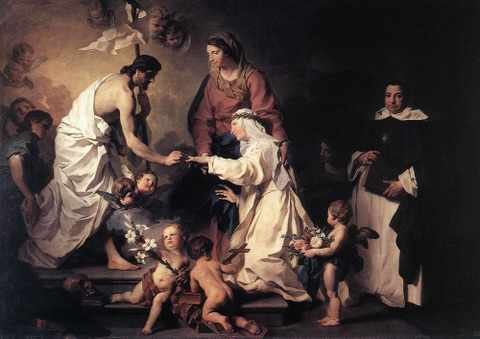 Subleyras Pierre The Marriage Of St Catherine A4 Photo Print