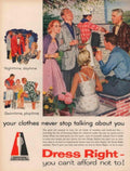 Suburban Family Scene 1950s Vintage Retro Advert Poster