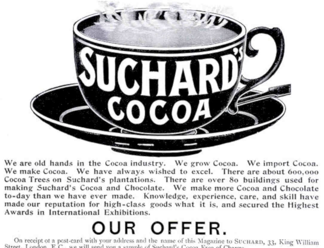 Suchard Cocoa Cup Vintage Retro Advert Poster A4 Photo Print