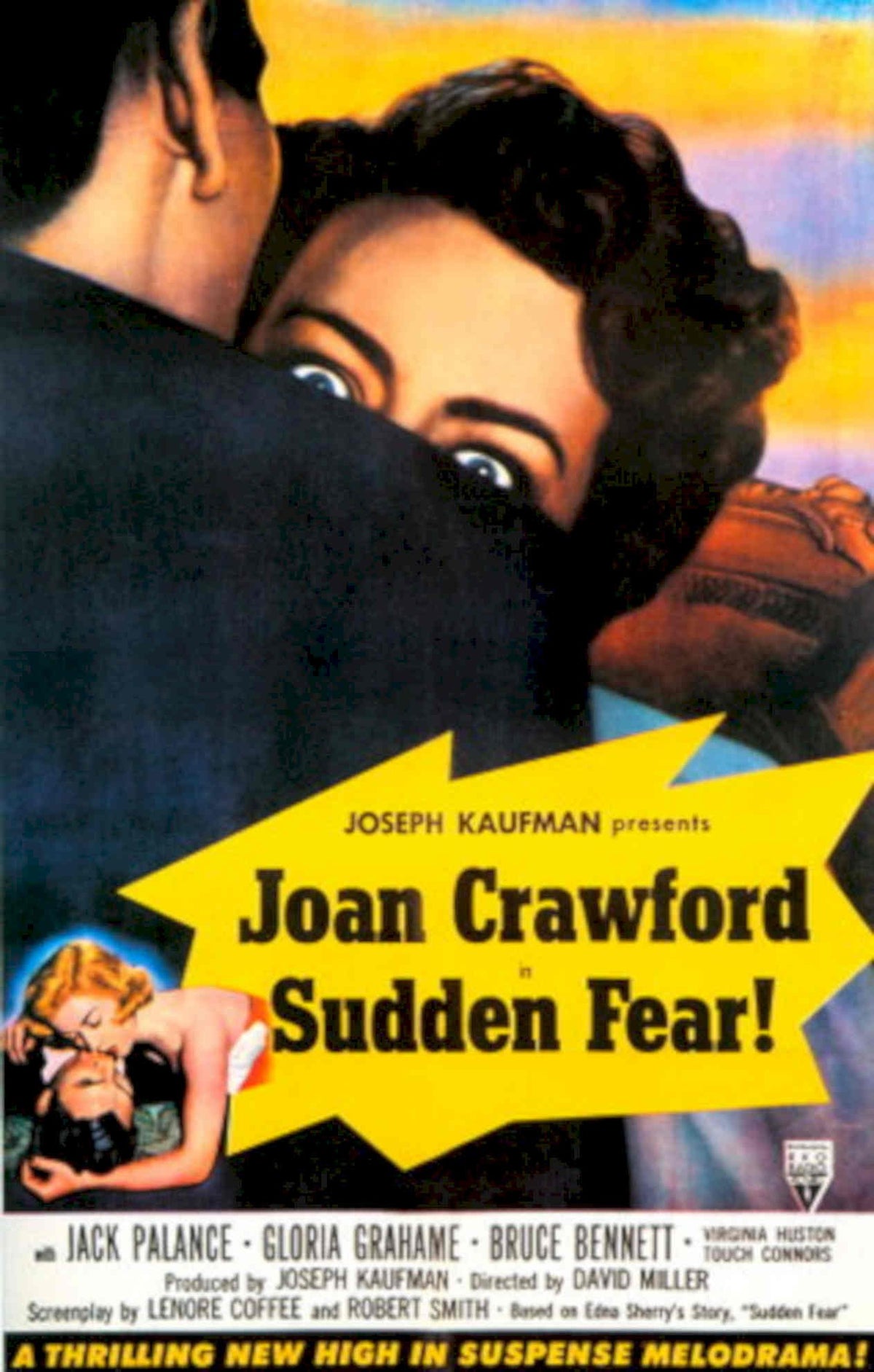 Sudden Fear Lightning 1950s Vintage Retro Advert Poster
