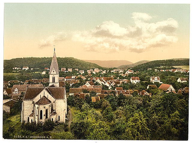 Suderode Halle Germany Saxony Vintage A4 Photo Print