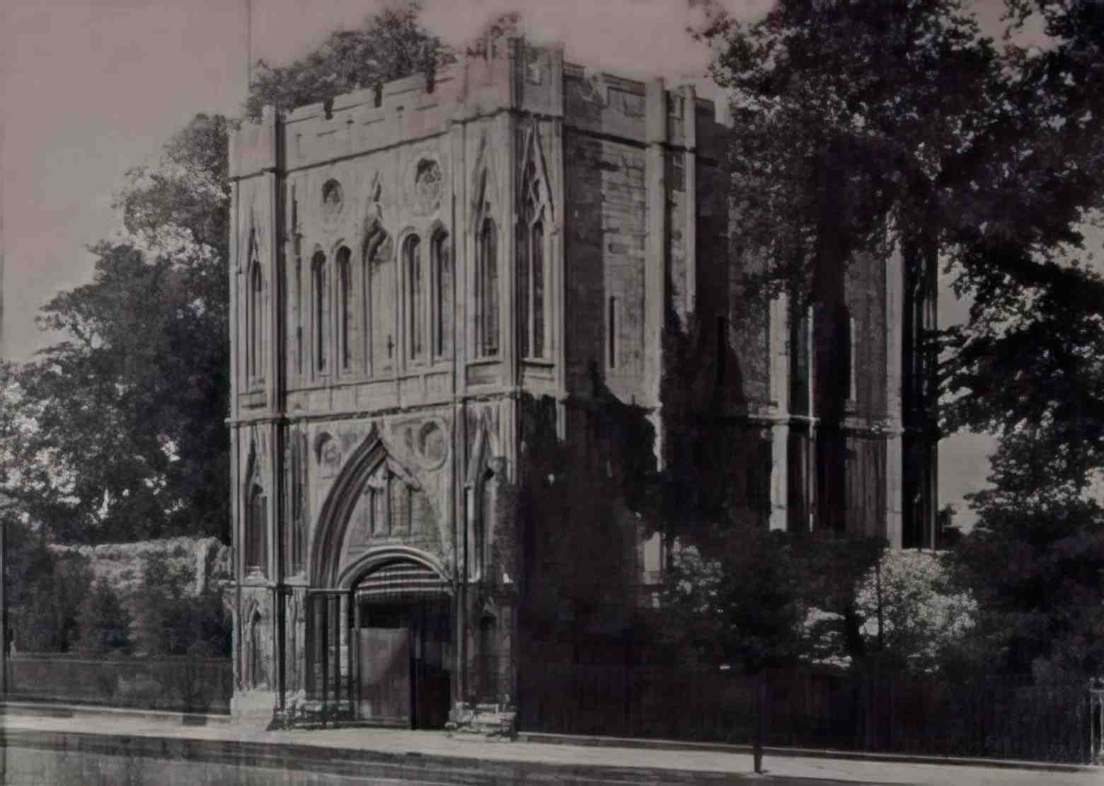 Suffolk Bury St Edmunds Abbey Gate Vintage A4 Photo Print