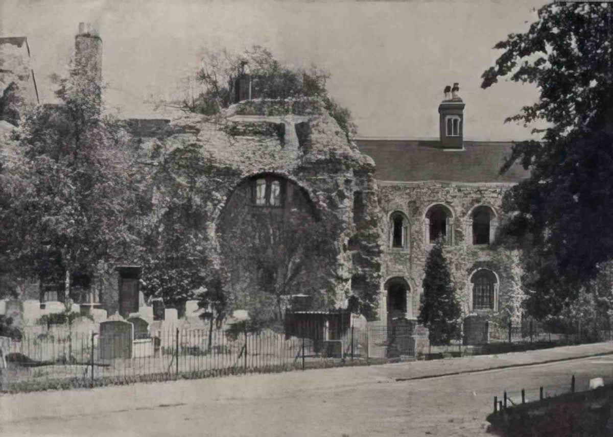Suffolk Bury St Edmunds Abbey Ruins Vintage A4 Photo Print