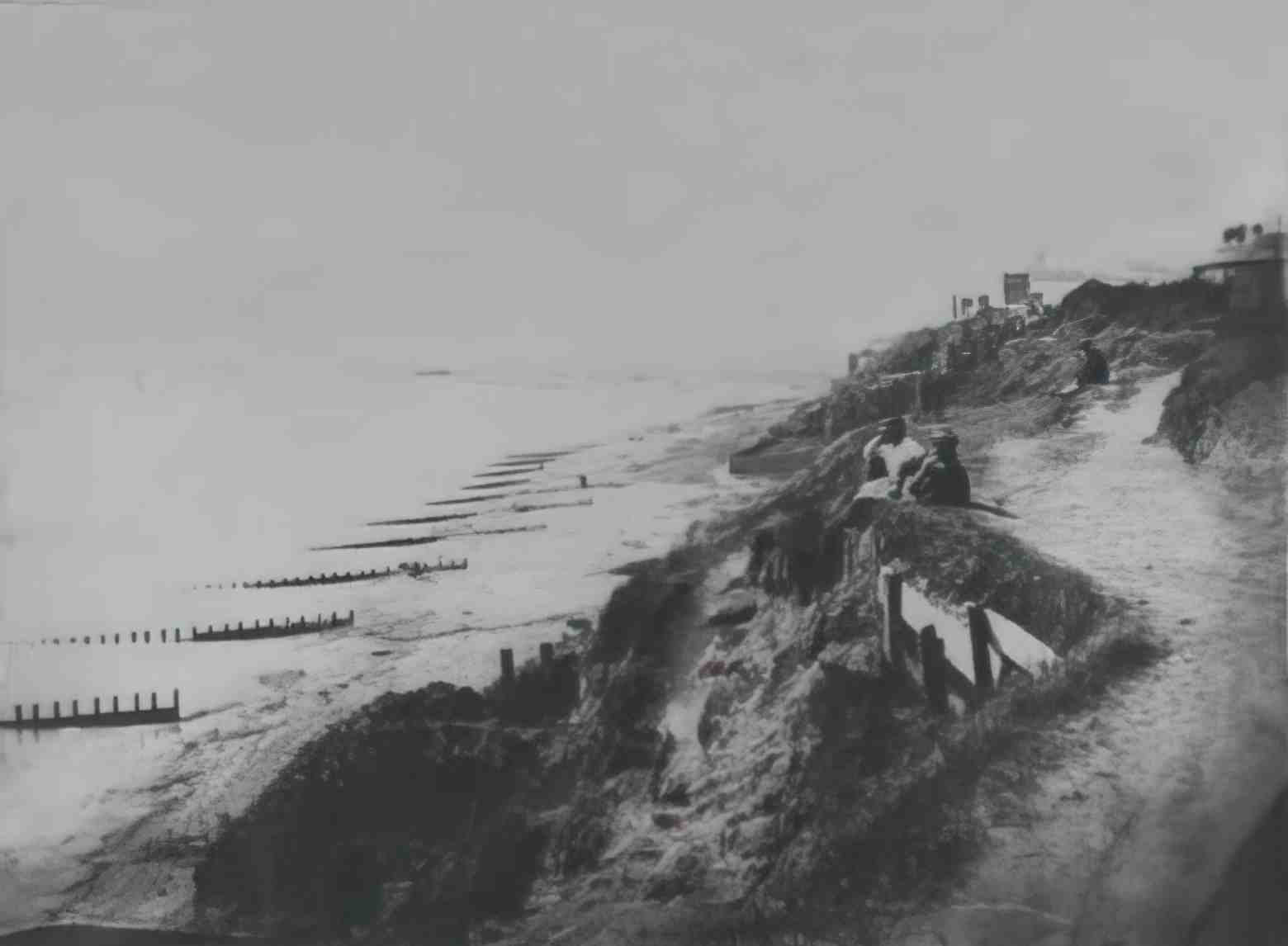 Suffolk Felixstowe Hamilton Cliffs Gardens Looking West Vintage A4 Photo Print