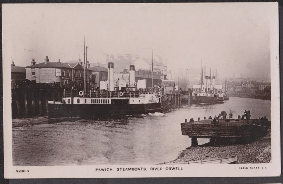 Suffolk Ipswich River Orwell Paddle Steamers Vintage A4 Photo Print