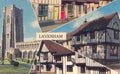Suffolk Lavenham Multiview Vintage A4 Photo Print