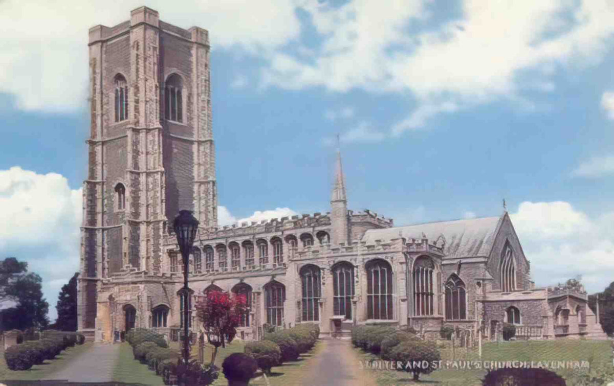Suffolk Lavenham St Peter and Paul Church 1967 Vintage A4 Photo Print
