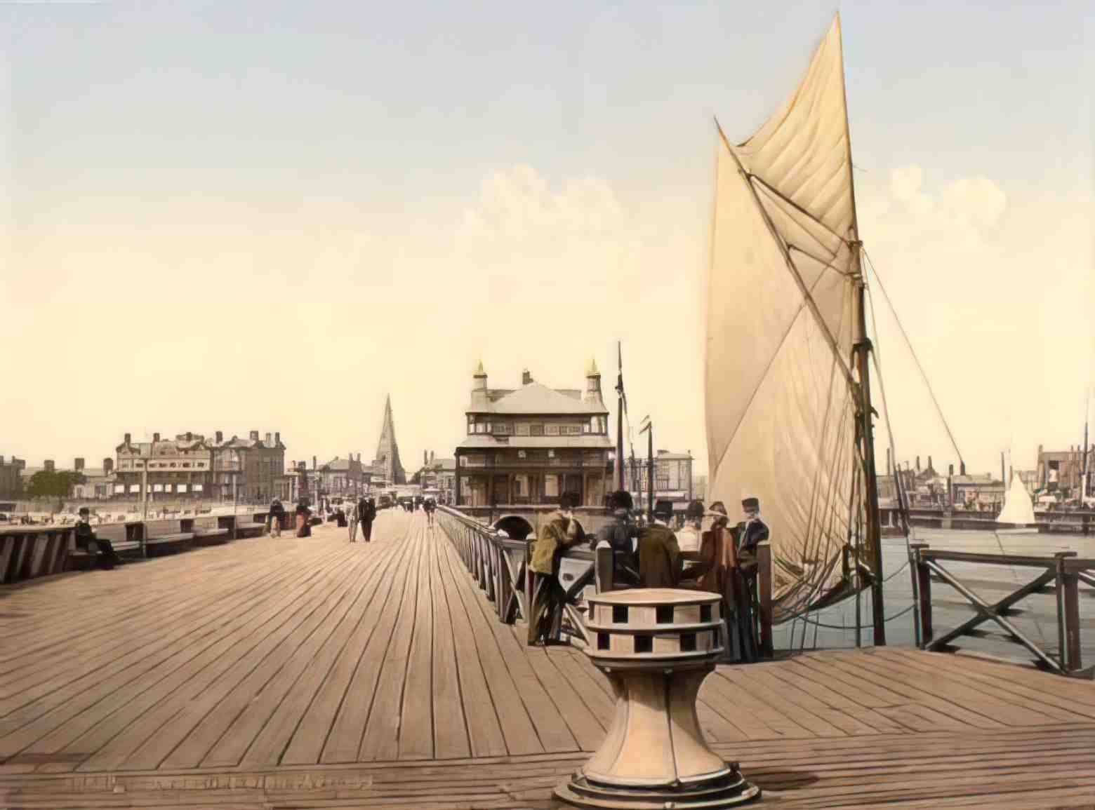 Suffolk Lowestoft Pier Pavilion Vintage A4 Photo Print
