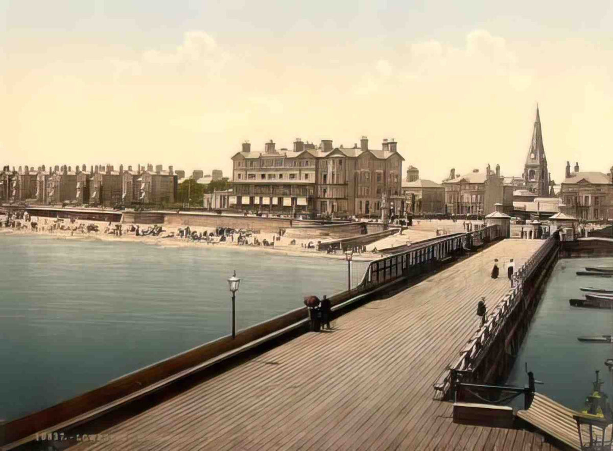 Suffolk Lowestoft Royal Hotel from Pier Vintage A4 Photo Print