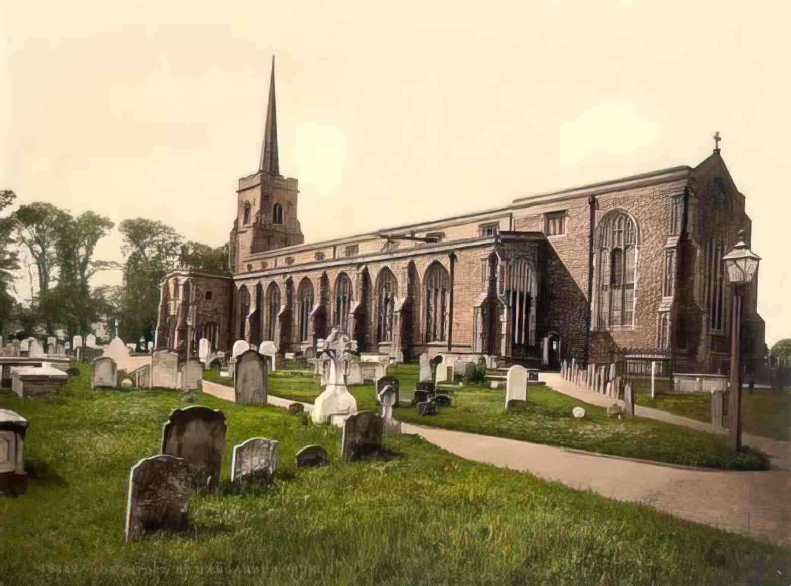 Suffolk Lowestoft St Margaret's Church Vintage A4 Photo Print