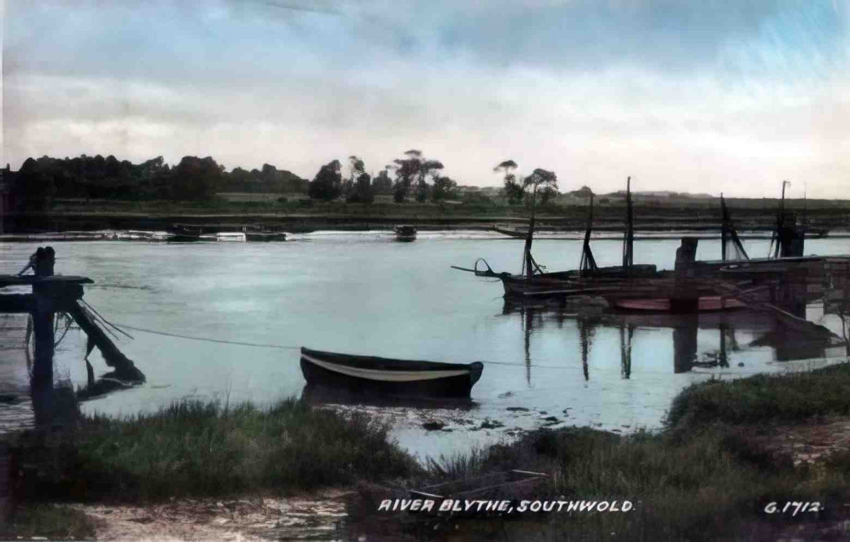 Suffolk Southwold River Blythe Vintage A4 Photo Print