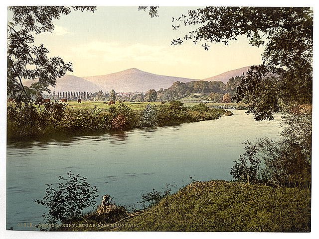 Sugar Loaf Mountain Abergravenny Vintage A4 Photo Print