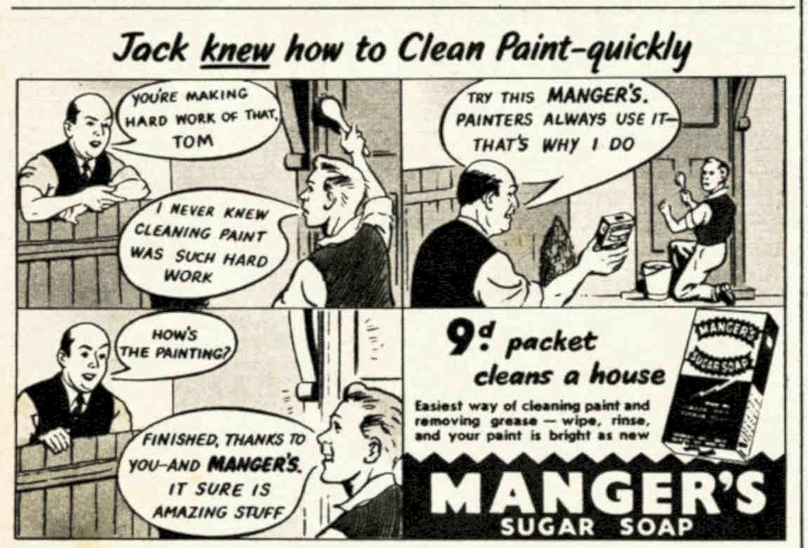Sugar Soap Panel Vintage Retro Advert Poster A4 Photo Print